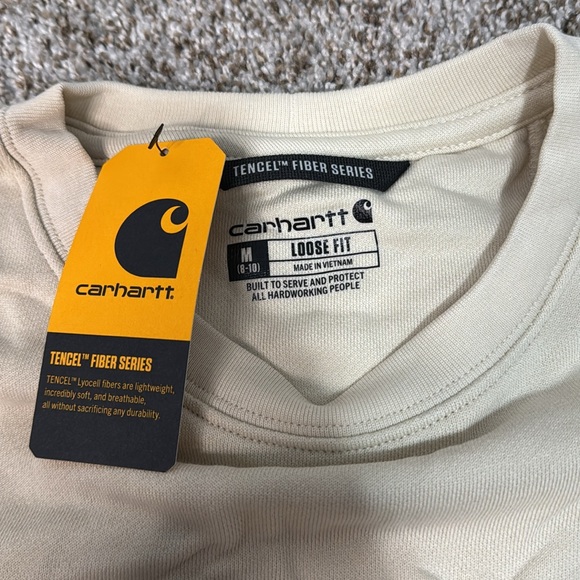 CARHARTT Women's TENCEL Fiber Series Loose Fit Sleeve Graphic Sweatshirt Size M - Picture 5 of 10